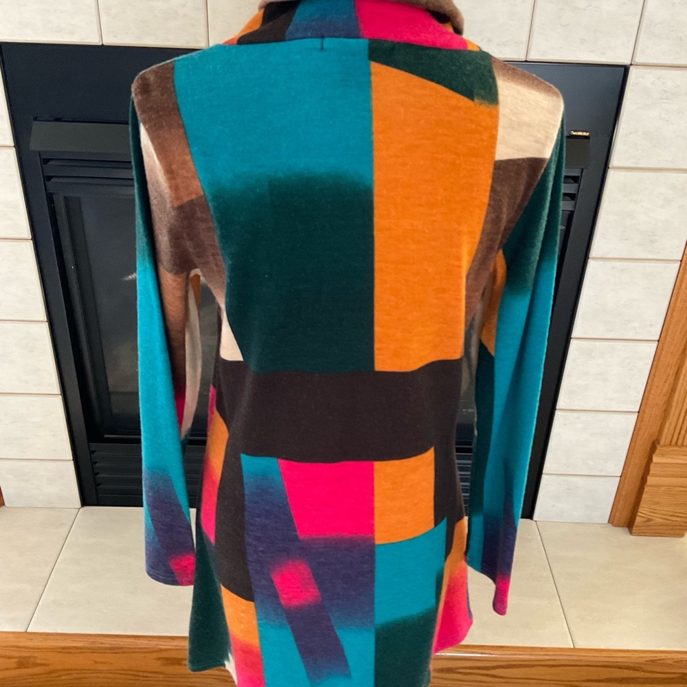 Radzoli Long Sleeve, Cowl Neck Vibrant Color Holiday Dress, Women’s Sz M - Picture 6 of 8